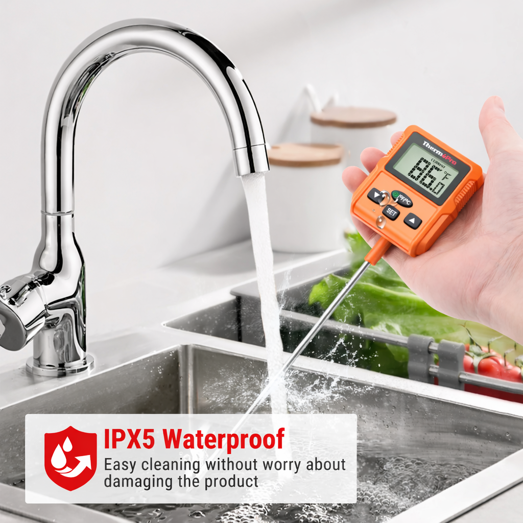 Termómetro digital con soporte con sonda THPRTP511, ‐50 a 300°C, THPRTP511 - 2