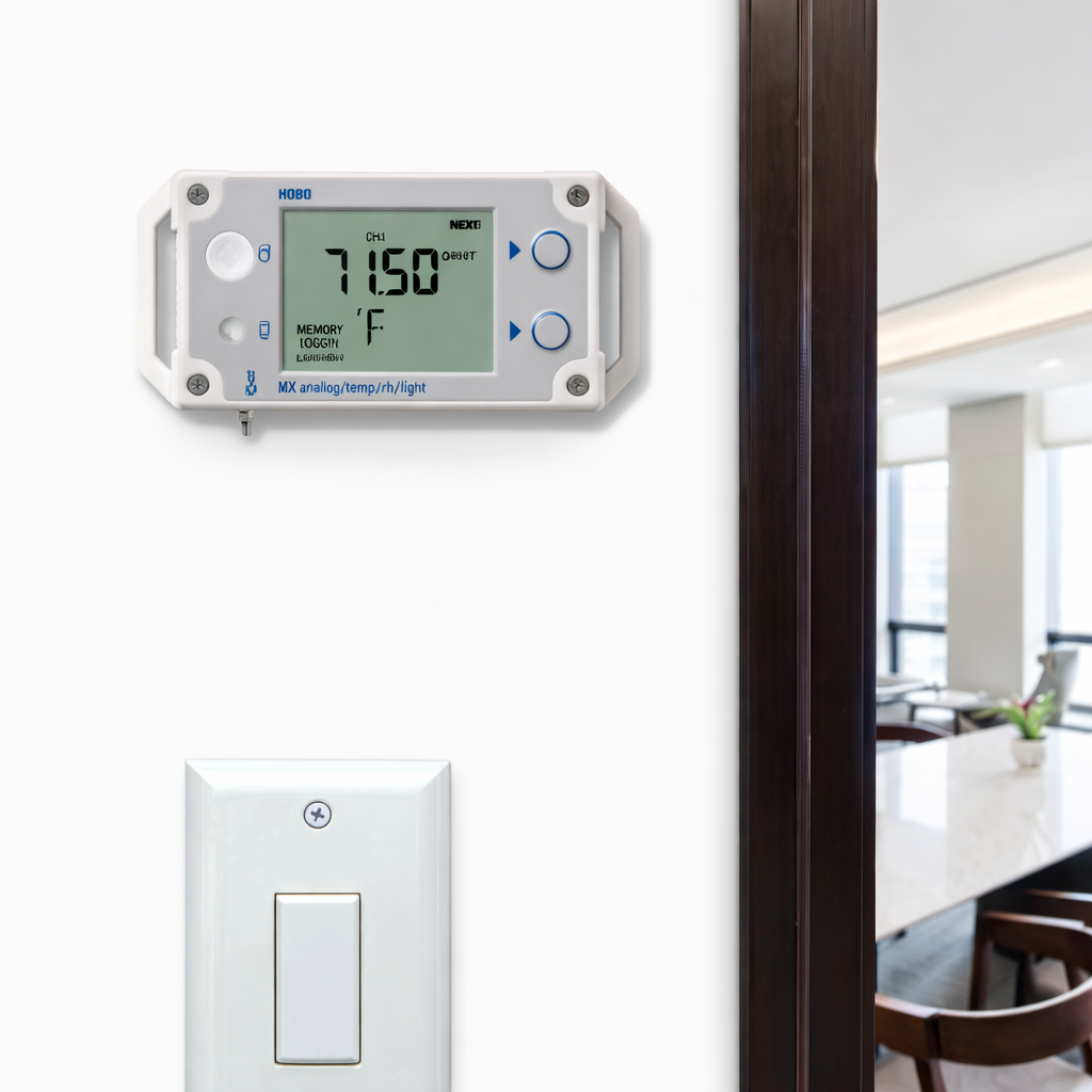 Data logger analógico de temperatura humedad lux MX1104, -20 a 70 °C, Onset - 1