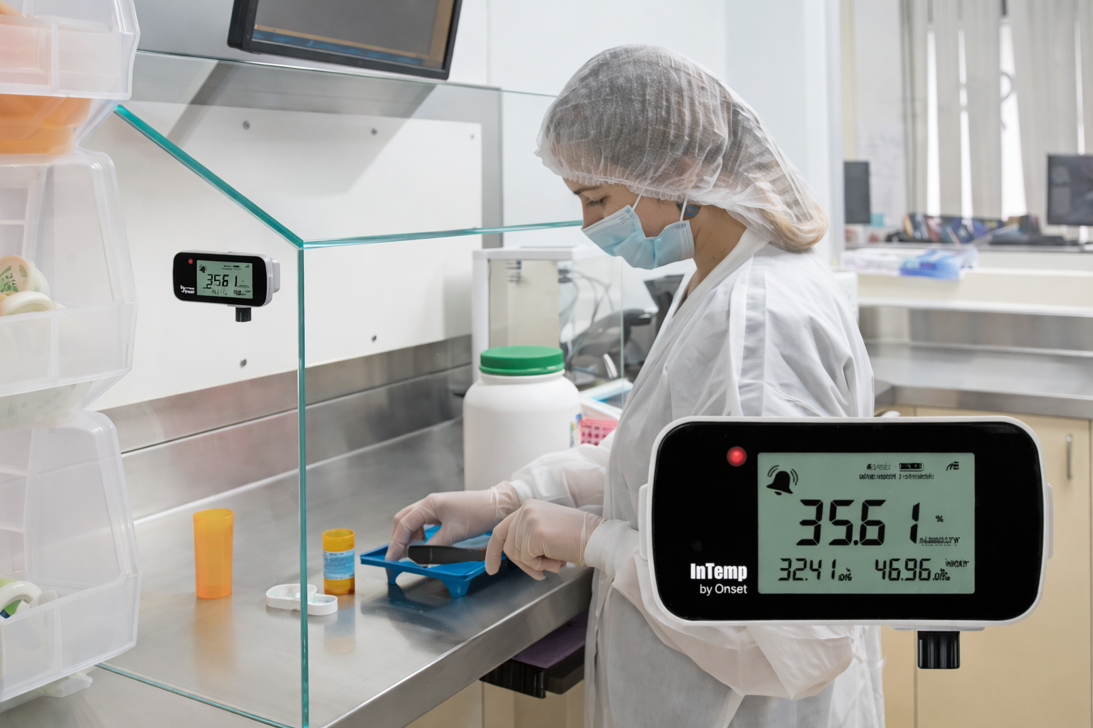 Registrador de temperatura y humedad con Bluetooth InTemp CX450,-30°C a 70°C, Onset - 2