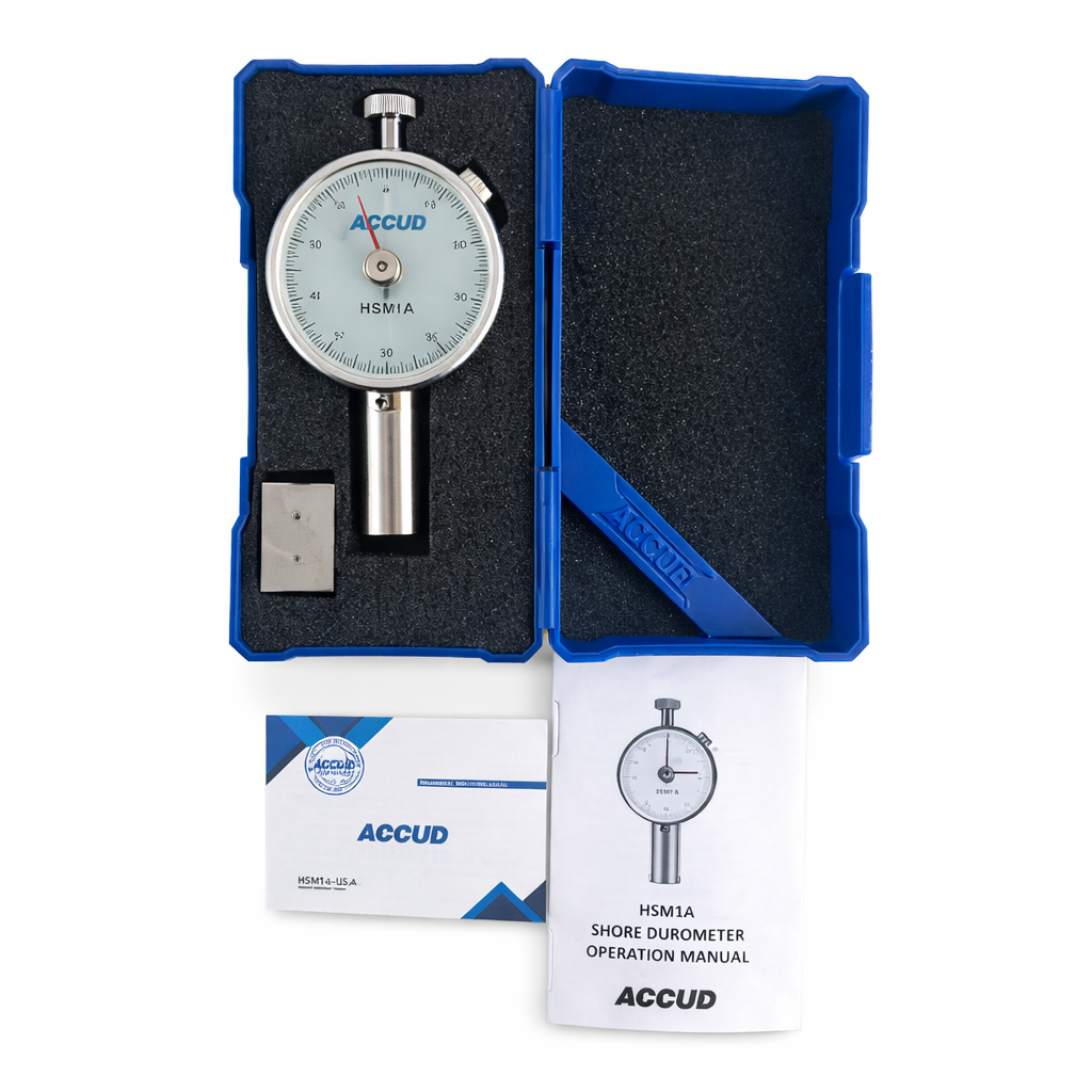 Durómetro analógico Shore A HSM1A, 20 HA hasta 90 HA, ACCUD - 1
