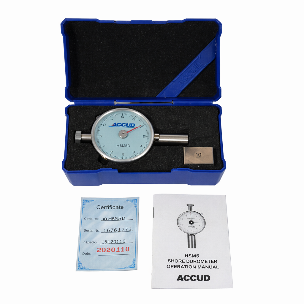 Durómetro analógico shore D HSM5D, 20 HD hasta 90 HD, ACCUD - 2