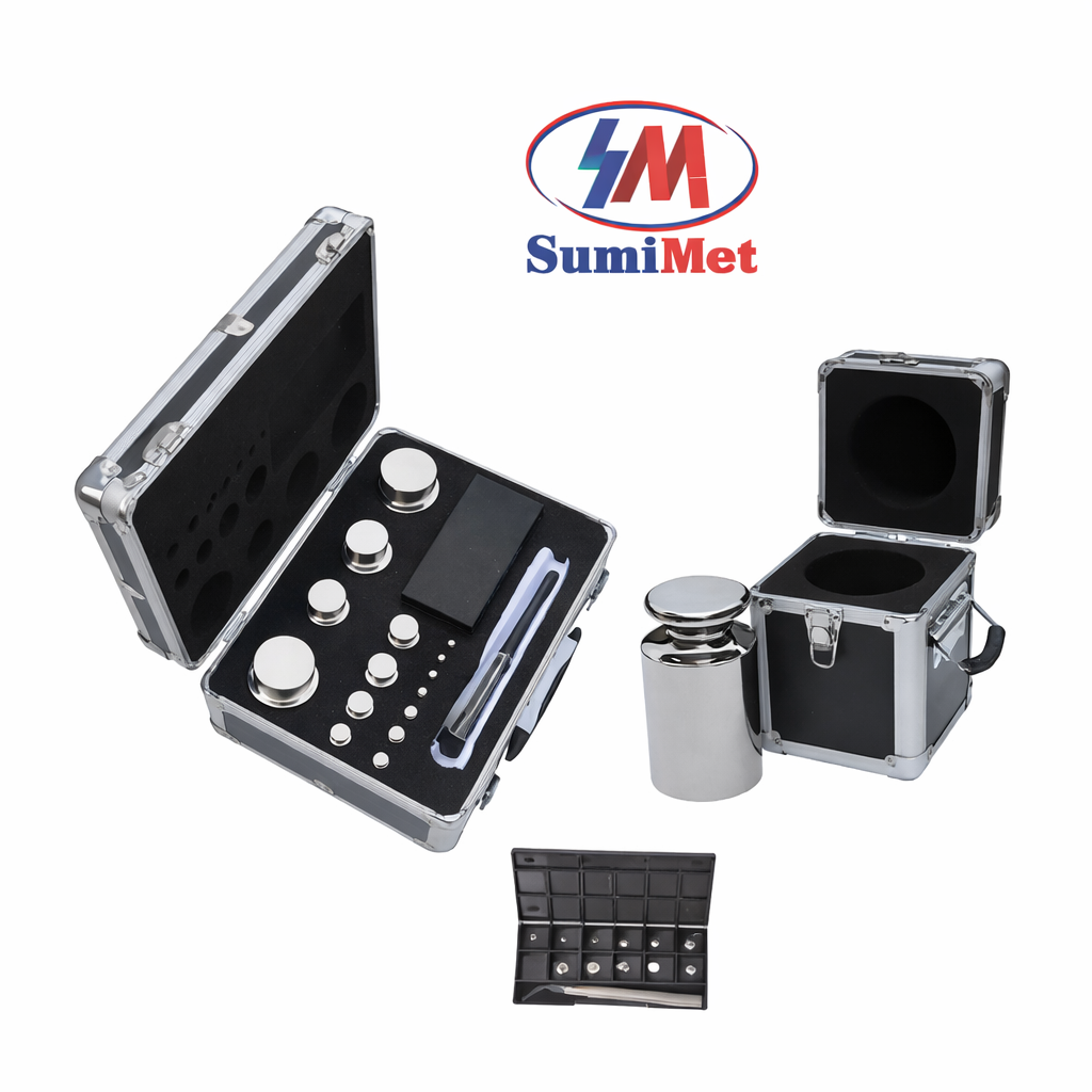 Set de pesas para calibración clase E1 profesional, de 1 mg hasta 20 Kg, SumiMet