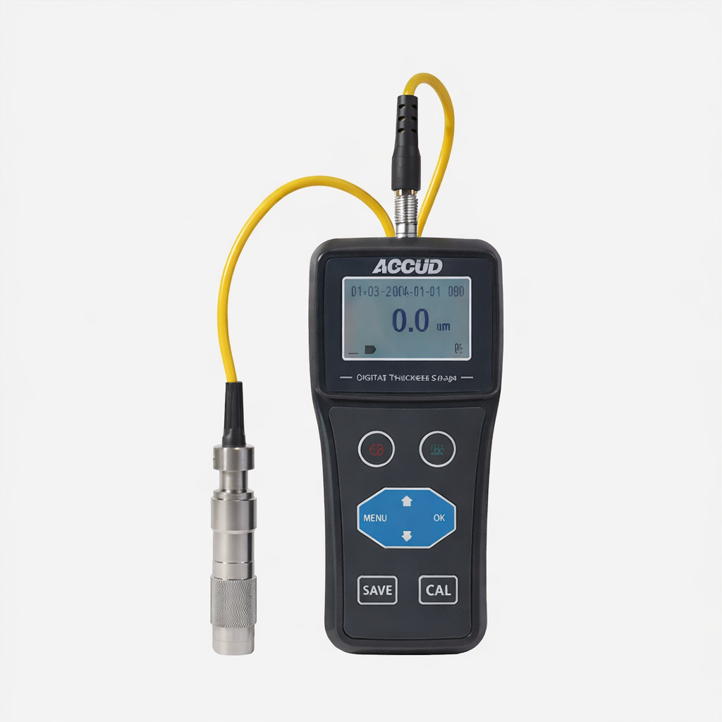 Medidor de espesor de revestimiento digital CN1500, 0 a 1500 µm, ACCUD