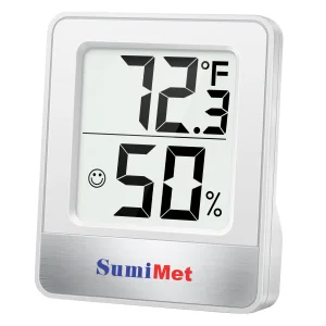 Indicador de temperatura y humedad para interiores THPRTP49, -50 a 70 °C y 10% -99% H.R., SumiMet