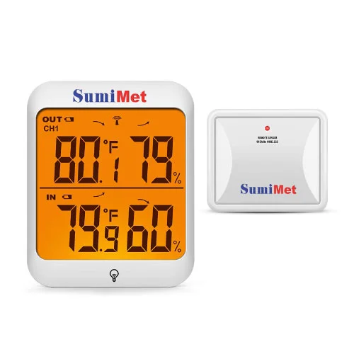 Medidor de Temperatura y Humedad con sensor para exteriores THPRTP63C, SumiMet