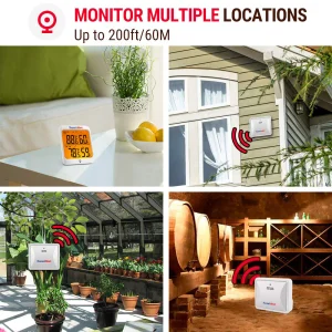 Medidor de Temperatura y Humedad con sensor para exteriores THPRTP63C, SumiMet - 4