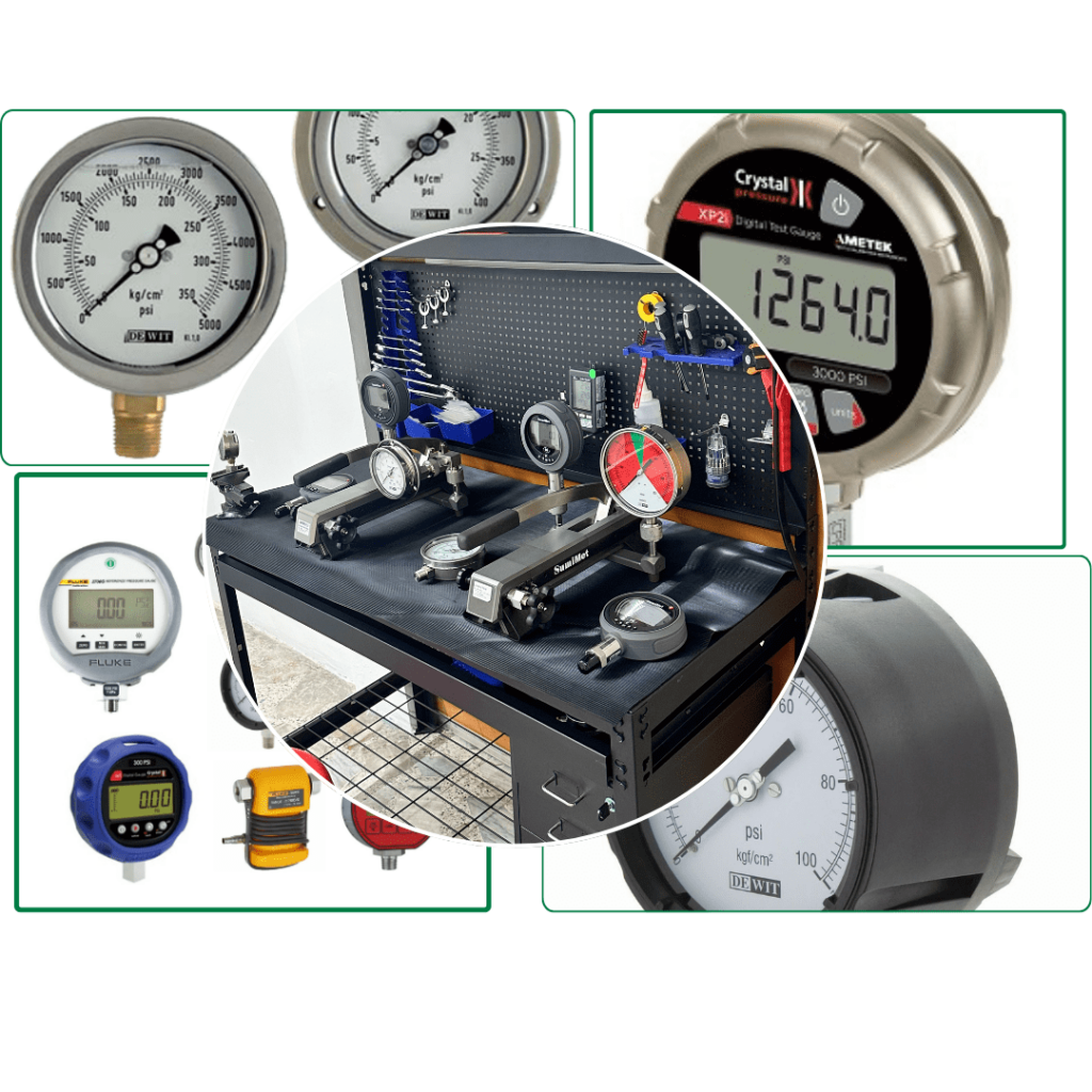 Contamos con certificación EMA, ISO/IEC para calibrar equipos de presión
